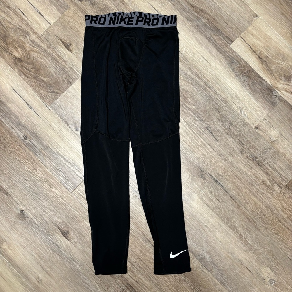 Nike Pro Dri Fit Black Elastic Waist Youth Legging Size XL